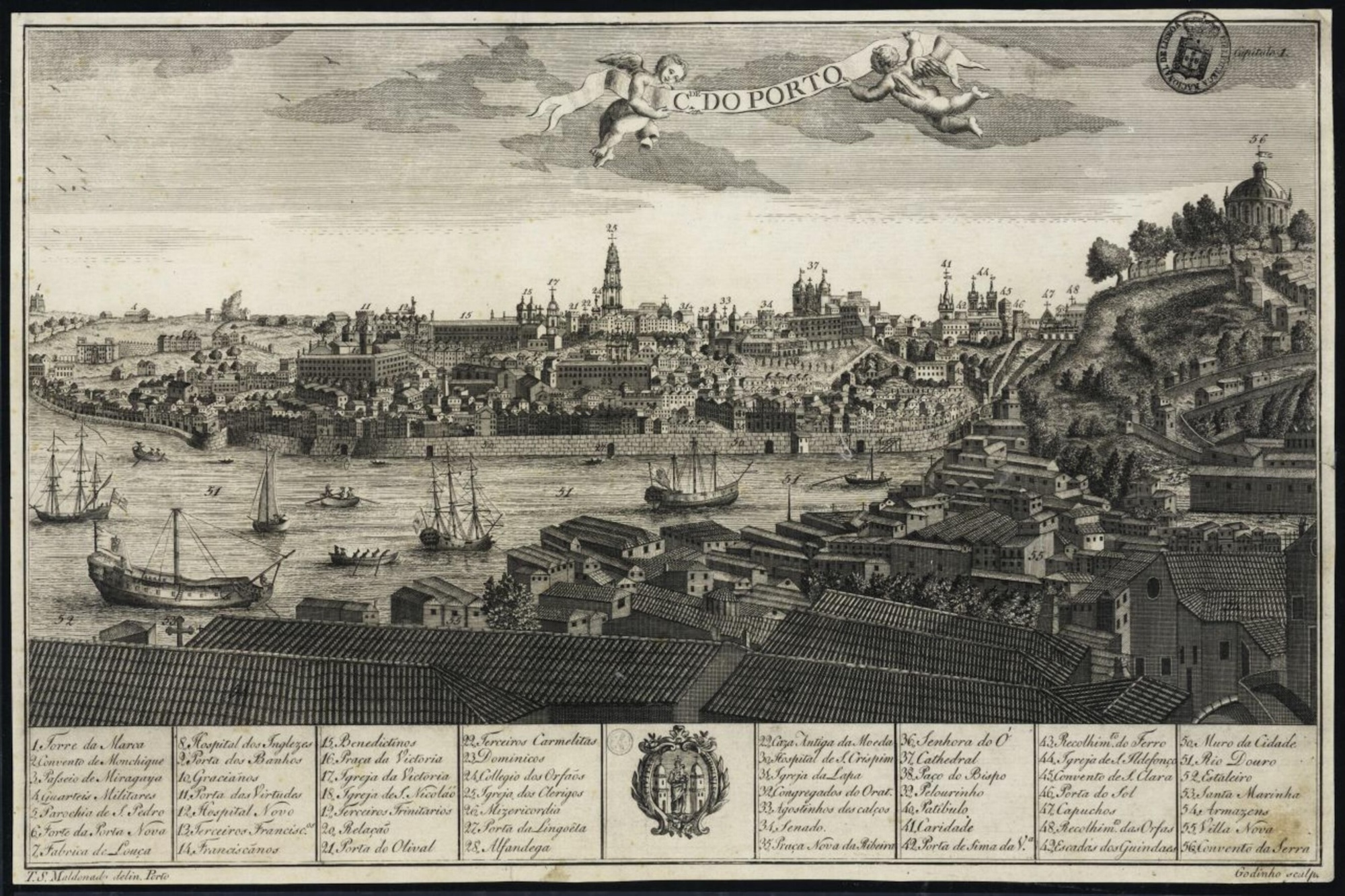 A cidade do Porto em 1789 (Fonte: BNP)